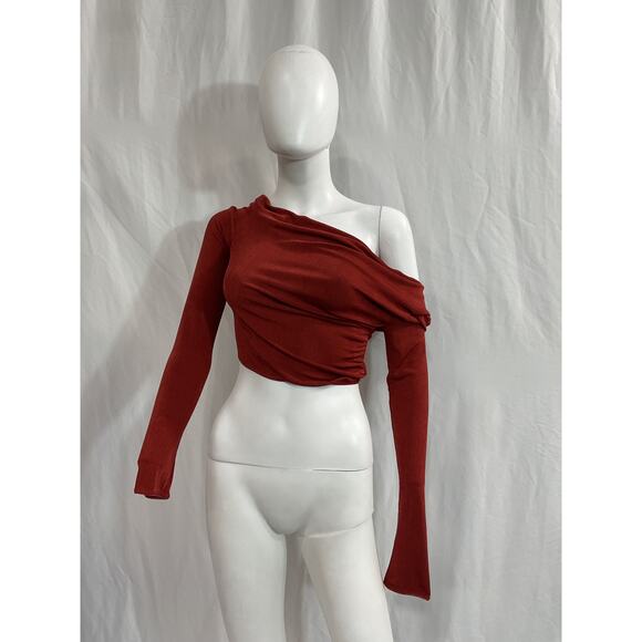 Anna October 'Holy' Red Long Sleeve Top Size S - Picture 2 of 5